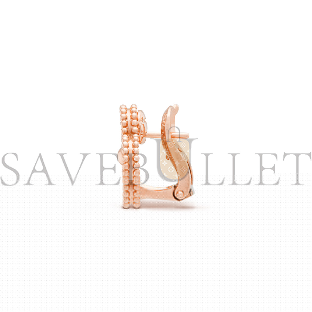 van cleef arpels vintage alhambra earrings - rose gold, Di*m*nd  vcarp2r500